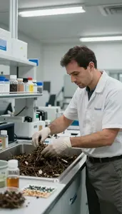 Composting Specialist Designing Waste Reduction Systems In A Recycling