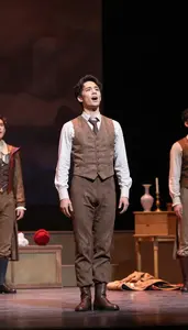 Contemporary Dancer Singing Opera On A On A Dance Theater Stage In Professional