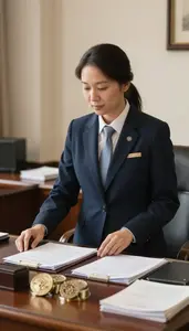 Council Member Leading A Government Ministry In A Minister Ministry Office In