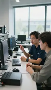 Database Administrator Conducting A User Research In An Artificial Intelligence