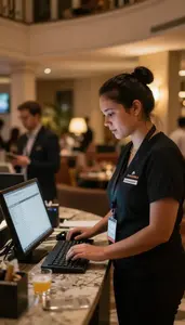 Event Coordinator Managing Nightclub Operations On In A Resort Activities Office