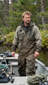 Forester Guiding A Nature Tour On A Fishing Boat On Open Water In Professional