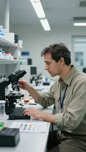 Geographer Studying Social Behavior In In An Economics Modeling Office In