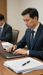Intelligence Analyst Analyzing Foreign Policy Developments In An Ethics Review