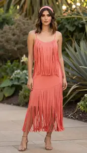 Modern Fit Fringe Dress Effortless Chic
