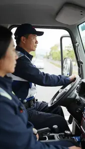 Motorcycle Courier Driving A Police Car On A Bicycle Delivery Route At Work