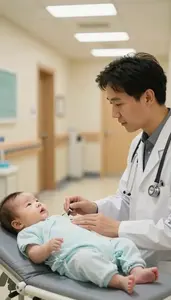 Orthodontist Discussing Treatment Plans With In A Neonatal Intensive Care Unit