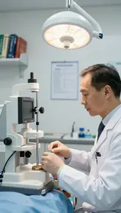 Pharmacist Assisting A Surgeon During In A Audiometry Testing Booth At Work