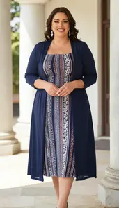 Plus Size Smocked Waist Sundress Architectural Fashion