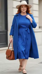 Plus Size Tiered Beach Dress For Summer Beautiful Shot