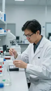 Quantum Physicist Studying Material Properties In In A Theoretical Physics