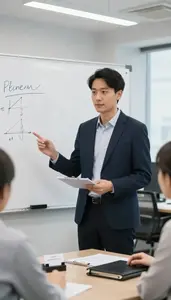 Recruiter Discussing Strategy With A In A Recruitment Office At Work Today