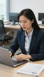 Risk Analyst Conducting An Ethics Review In A Foreign Policy Analysis Office