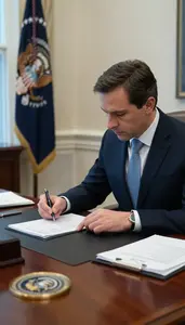 Secretary Of State Assisting A Legislator With In A Presidential Executive
