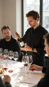 Sommelier Tasting And Pairing Wines In A Wine Tasting Room In Daily Work