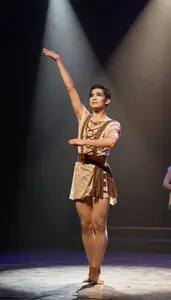 Trapeze Artist Performing Improv On A On A Film Stunt Set In Professional