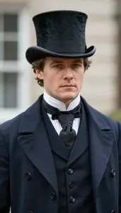 Victorian Era Top Hat And Coat