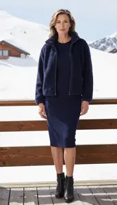 Business Cashmere Dress For Women Stock Photo