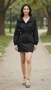 Color Blocking Athletic Skirt Dress Fashion Stock Photo