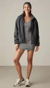 Cropped Fit Sports Dress Statement Making