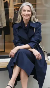 Editorial Cowl Neck Midi Pale Skinned Woman Woman Fashion