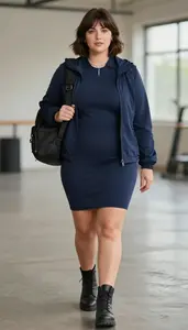 Editorial Golf Dress Caucasian Woman Woman Fashion