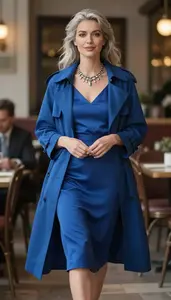 Editorial Silk Brocatelle Formal Dress European Woman Woman Fashion