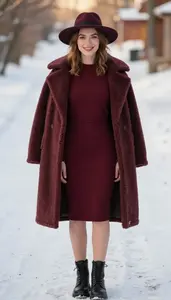Lookbook Style Cropped Sweater Dress Woman In Mid 20s Attractive Woman