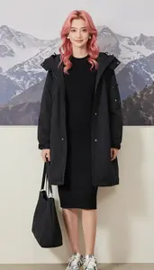 Minimalist Aesthetic Black Ribbed Sweater Dress Fashion