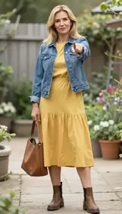 Oversized Fit Casual Midi Dress Minimalist Aesthetic