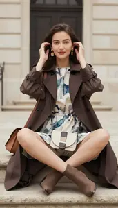 Style Inspiration Boxy Fit Watercolor Print Dress
