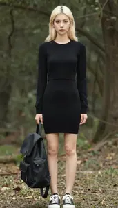 Style Inspiration Cropped Fit Sweater Dress