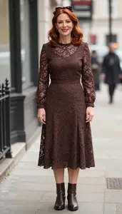 Tailored Fit Long Sleeve Midi Dress Heritage Style