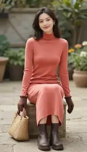 Travel High Neck Dress For Women Fashion