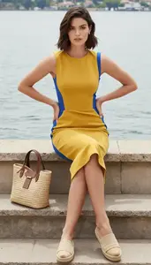 Womens Colorful Summer Dress Trendy Style