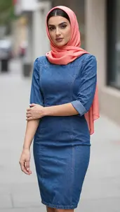 Womens Denim Dress Sophisticated Style