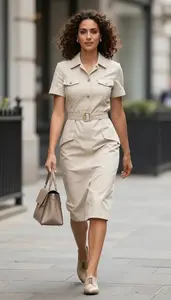 Womens Knee Length Work Dress Beautiful Style