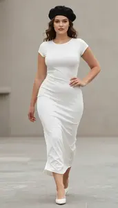 Young Woman In 20s Woman Proportion Play Ombre Evening Gown