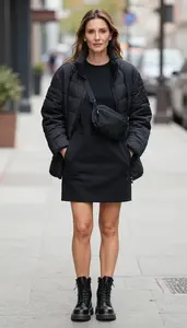 Black Athletic Dress Trendy Woman Fashion