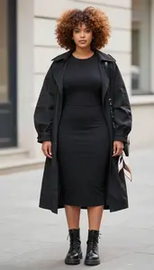 Bold Accent Styling Court Dress Fashion Stock Photo