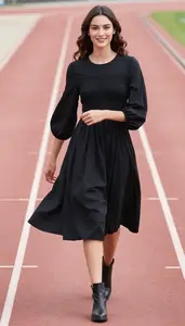 Confident Mediterranean Woman Woman In Athletic Dress