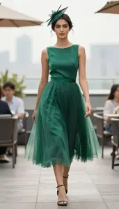 Editorial Silk Tulle Formal Dress Confident Woman Woman Fashion