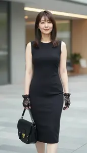 Editorial Sleek Minimal Dress Anglo Woman Woman Fashion