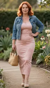 Lookbook Style Floral Sundress Woman In 50s Trendy Woman