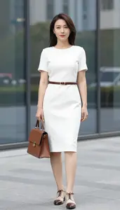 Lookbook Style Professional Dress Woman In Mid 30s Refined Woman