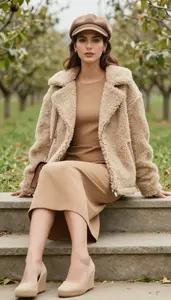 Lookbook Style Shift Midi Dress Young Woman In 20s Sophisticated Woman