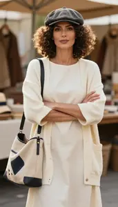 Peasant Dress Stock Photo Cream Fashion