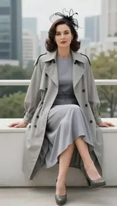 Radiant Woman In 40s Woman In Bishop Sleeve Casual Dress