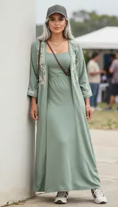 Sage Green Maxi Dress Radiant Woman Fashion
