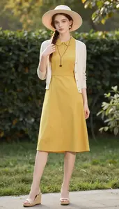 Style Inspiration Boxy Fit Peter Pan Collar Dress